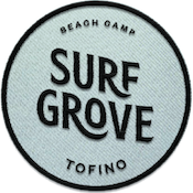 Surf Grove Logo on a fabric patch